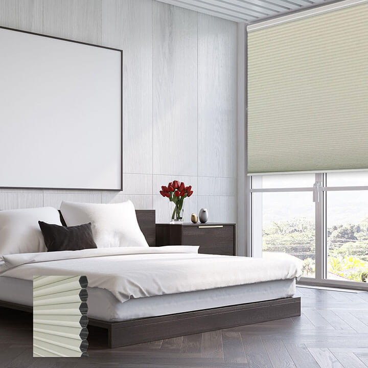 Brescia 標準型單循環遮光蜂巢簾雪花石膏 (Alabaster)