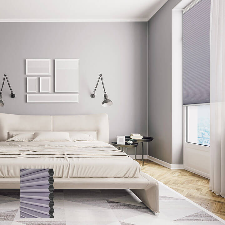 Brescia 標準型單循環遮光蜂巢簾紫藤 (Wisteria)