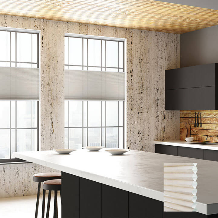 Brescia 手提上下開合半透光蜂巢簾雪花石膏 (Alabaster)