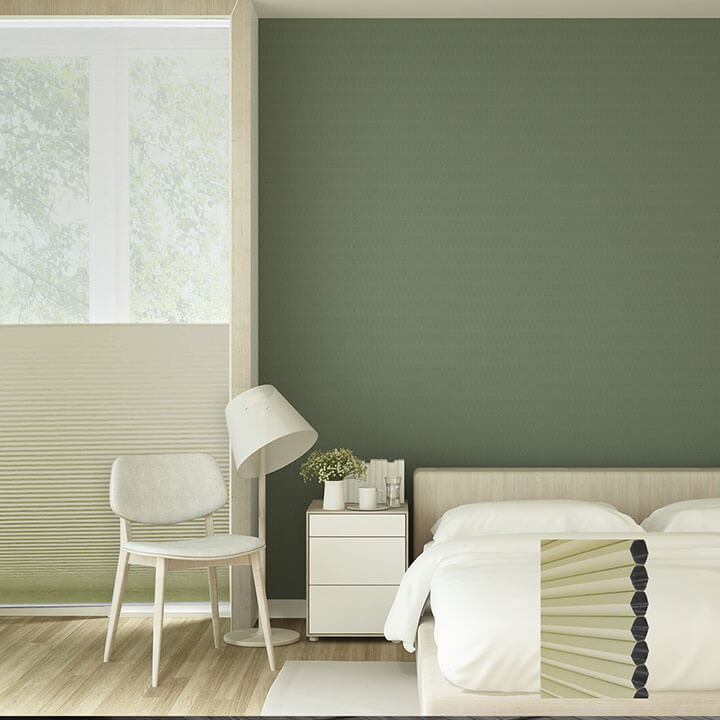 Brescia 手提日夜型遮光蜂巢簾春綠 (Spring Green)