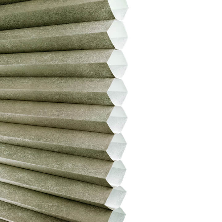 Brescia 手提上下開合半透光蜂巢簾草綠 (Avocado)