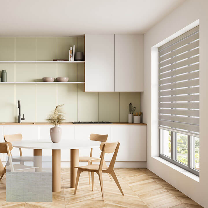 Taranto 電動遮光斑馬簾米色 (Beige )