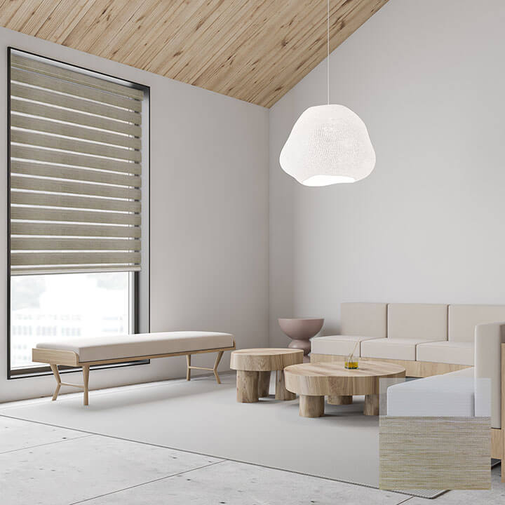 Taranto 電動遮光斑馬簾小麥色 (Ocher)