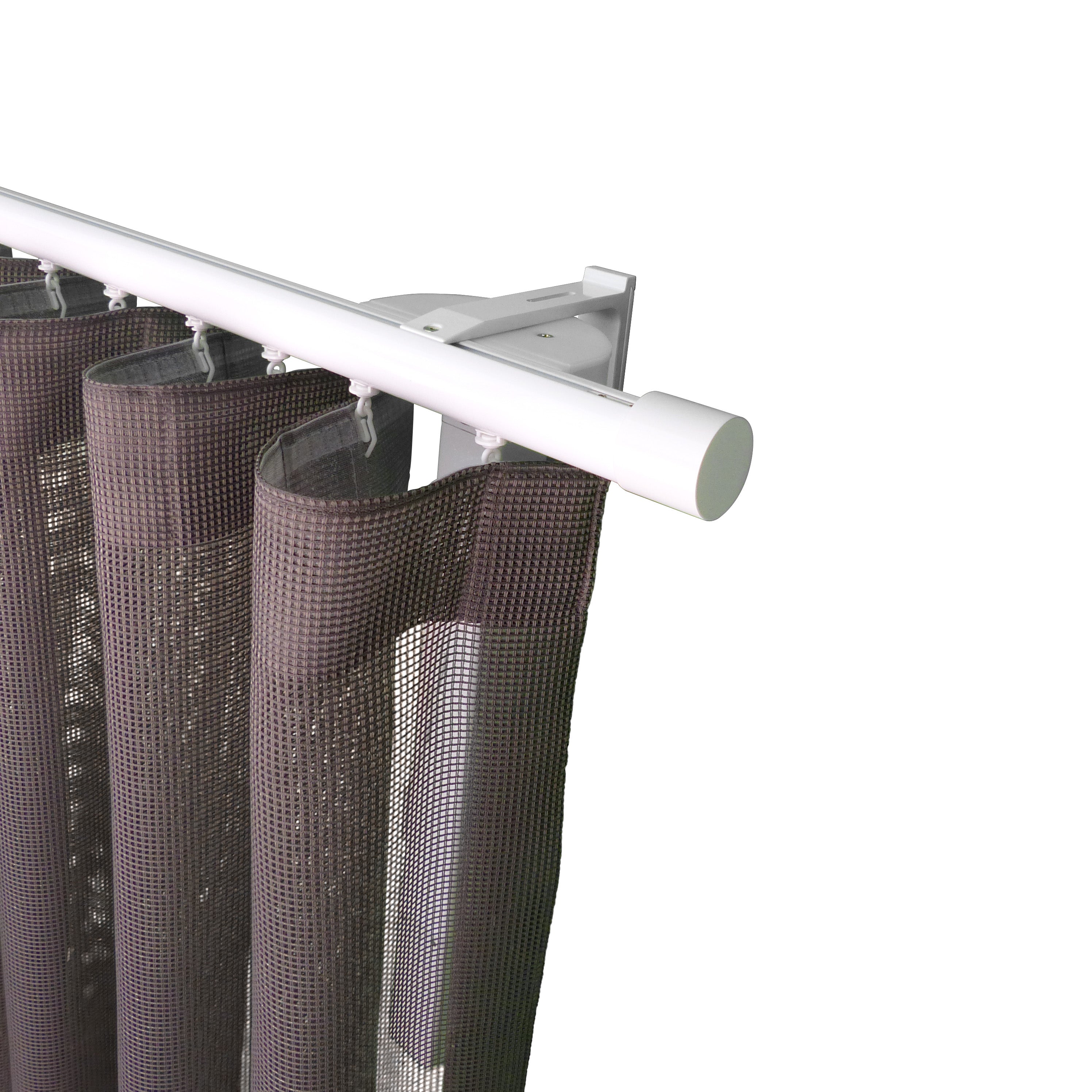 Now MT35 現代系列電動窗簾軌道窗紗組 單層 白色