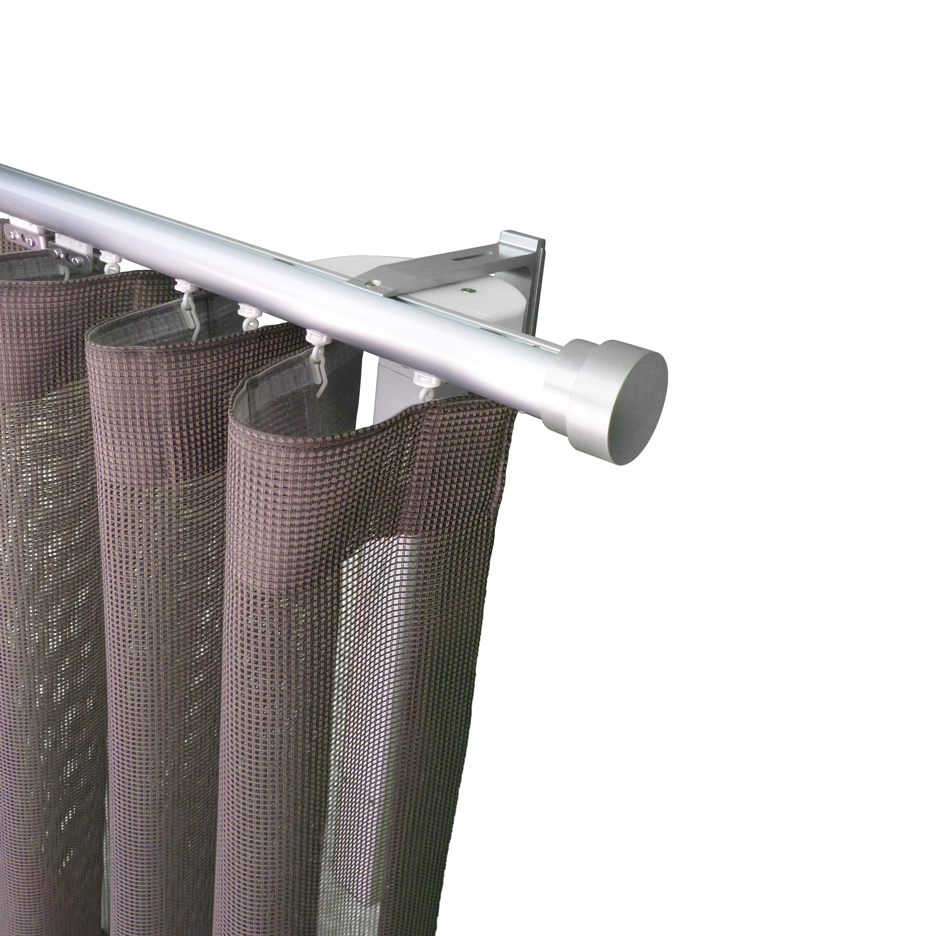 Now MT35 現代系列電動窗簾軌道窗紗組 單層 鋁本色