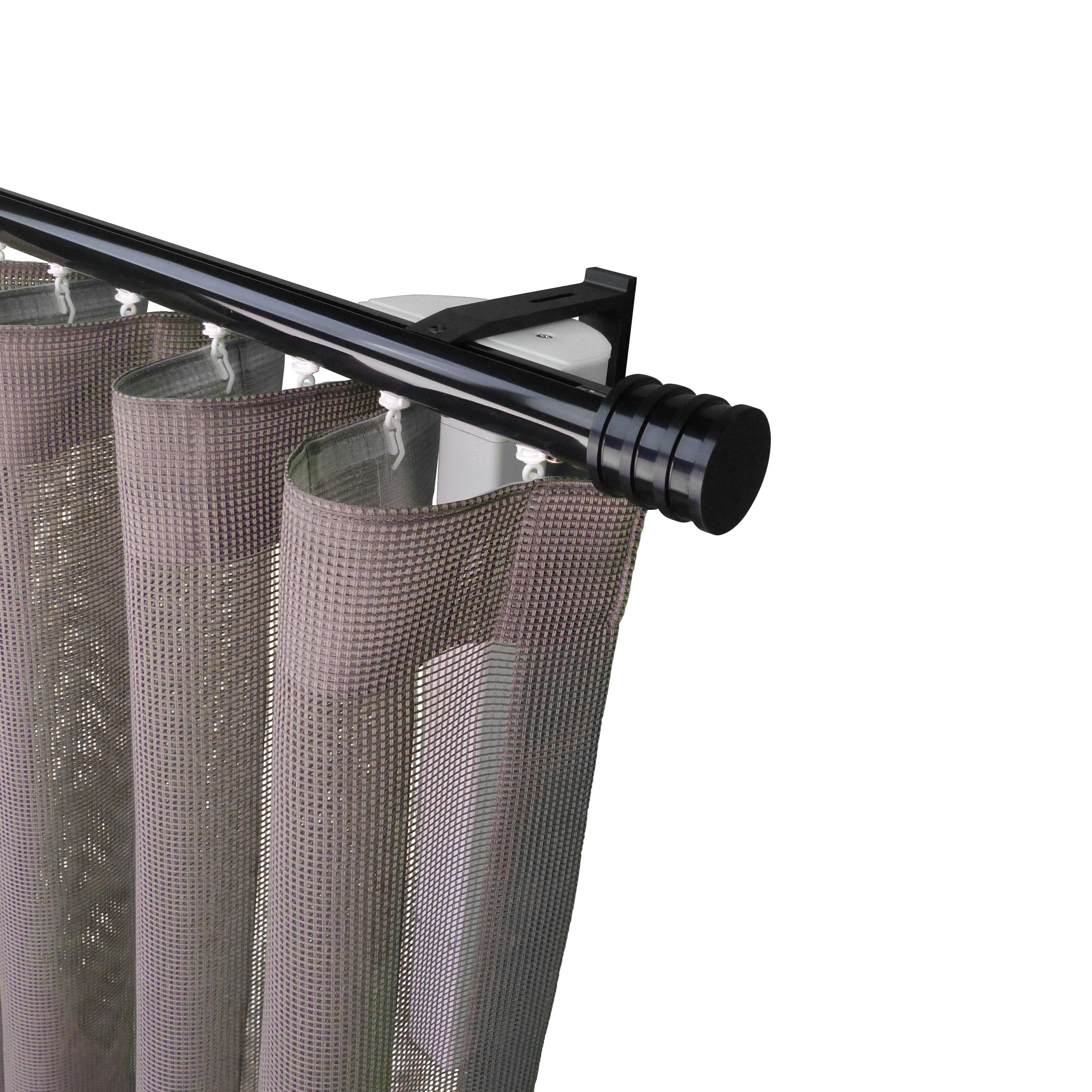 Now MT35 現代系列電動窗簾軌道窗紗組 單層 黑色