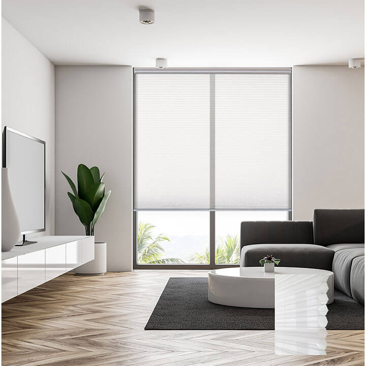 Lucca 標準型單循環紗蜂巢簾米白 (Off White)