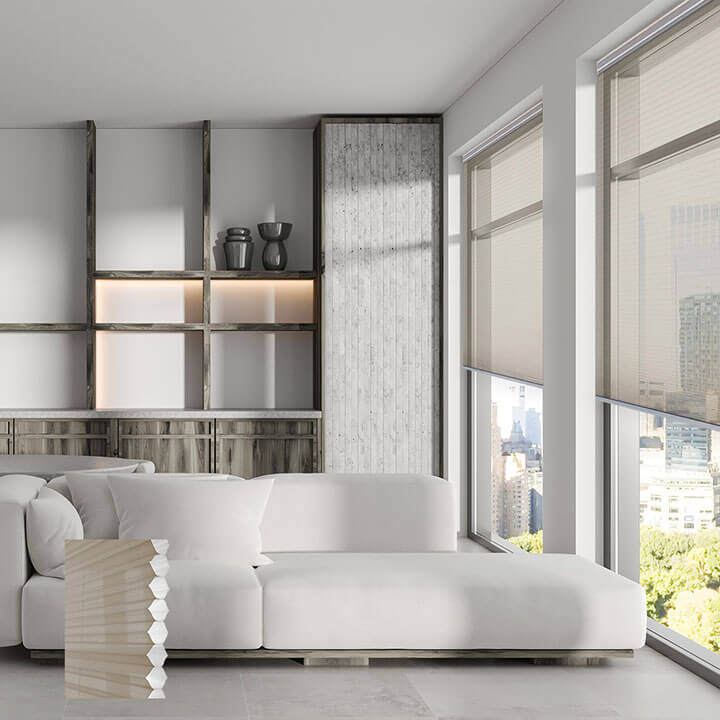 Lucca 標準型單循環紗蜂巢簾繭綢 (Pongee)