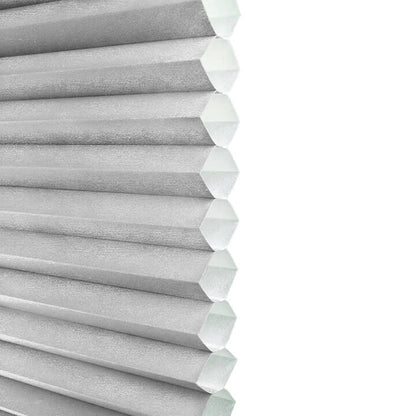 Brescia 手提上下開合半透光蜂巢簾亮灰 (Gray Sheen)