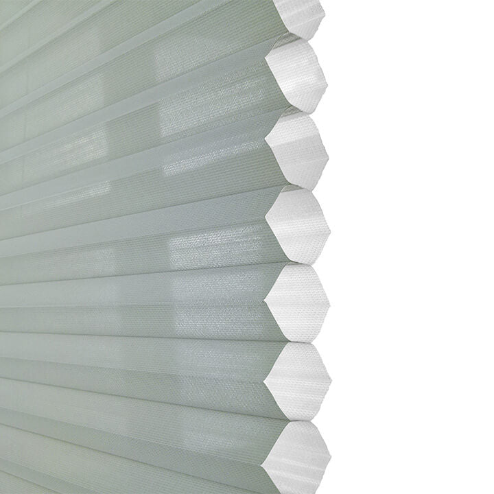 Lucca 電動標準型紗蜂巢簾水綠 (Water Green)