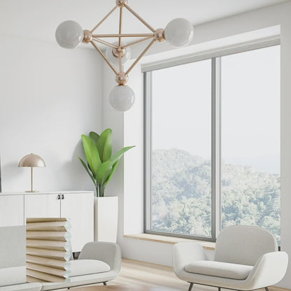 Brescia 電動標準型半透光蜂巢簾繭綢 (Pongee)